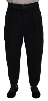 Black CottonStretch Loose DenimTrouser Jeans