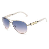Gray Metal Sunglasses