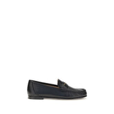 Black Calf Leather Bos Taurus Slip-On Loafers