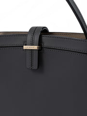 Anthracite Leather Shoulder Bag