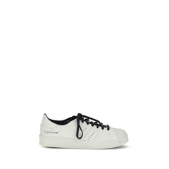 White Calf Leather Bos Taurus Low Top Sneakers