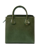 Green Leather Tote Bag