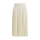 Pleated midi skirt