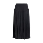 Pleated midi skirt