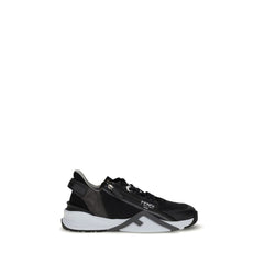 Gray Calf Leather Bos Taurus Athletic Sneakers