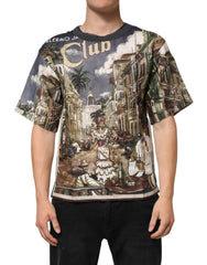Palermo Jazz Club Linen Crew Neck Men T-Shirt