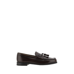 Brown Calf Leather Bos Taurus Slip-On Loafers