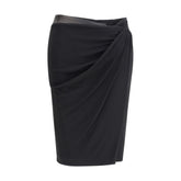 Black Viscose Skirt