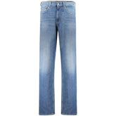 Blue Cotton Men's Jeans