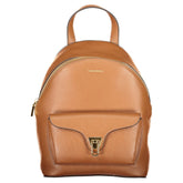Brown Leather Women Backpack