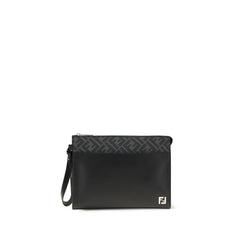 Black Calf Leather Bos Taurus Clutch Bag