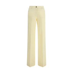 Bicolor Cotton Straight-Leg Jeans