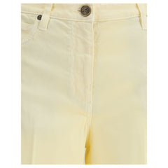 Bicolor Cotton Straight-Leg Jeans
