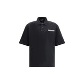 Black Cotton Polo Shirt