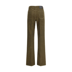 Bicolor Cotton Casual Pants