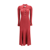 Red Viscose Casual Dress