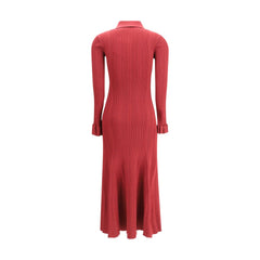 Red Viscose Casual Dress
