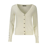 Bianco Viscosa Womens Cardigan