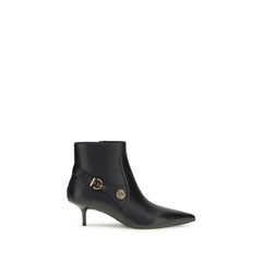 Black Calf Leather Bos Taurus Ankle Boots