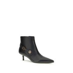 Black Calf Leather Bos Taurus Ankle Boots