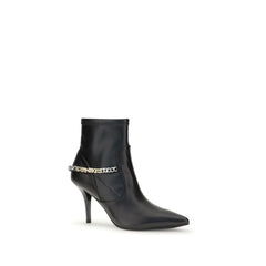 Black Calf Leather Bos Taurus Ankle Boots