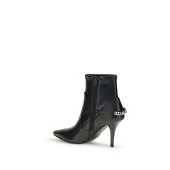 Black Calf Leather Bos Taurus Ankle Boots