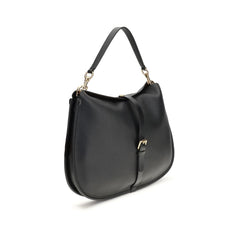 Black Calf Leather Bos Taurus Shoulder Bag
