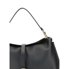 Black Calf Leather Bos Taurus Shoulder Bag