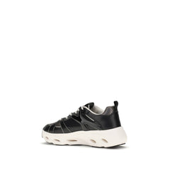 Black Calf Leather Bos Taurus Chunky Sneakers