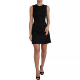 Black Sleeveless Bodycon A-line Mini Dress