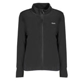 Black Polyester Women Sweatshirt