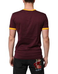 Burgundy Cotton DG Super King Logo T-Shirt