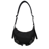 Black Nylon Crossbody Bag