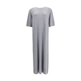 Gray Wool Casual Dress