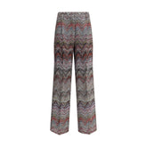 Multicolor Viscose Casual Pants