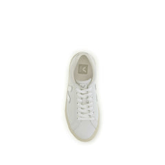 White Calf Leather Bos Taurus Low Top Sneakers