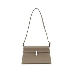 Beige Calf Leather Bos Taurus Shoulder Bag