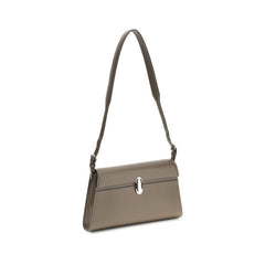 Beige Calf Leather Bos Taurus Shoulder Bag