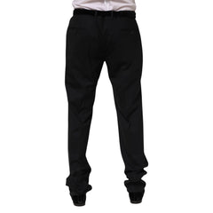Black Wool Formal Dress Men Trousers Pants