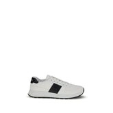 White Calf Leather Bos Taurus Low Top Sneakers