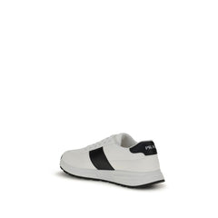 White Calf Leather Bos Taurus Low Top Sneakers