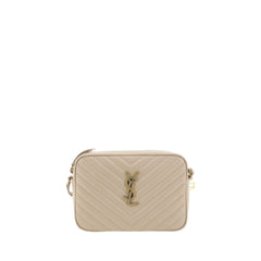 Beige Calf Leather Bos Taurus Shoulder Bag