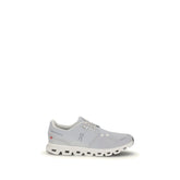 White Fabric Athletic Sneakers
