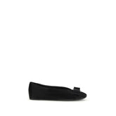 Black Calf Leather Bos Taurus Ballet Flats