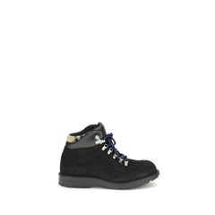 Black Calf Leather Bos Taurus Lace-Up Boots
