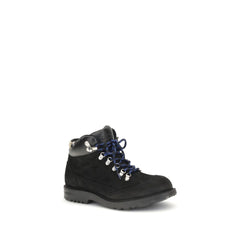 Black Calf Leather Bos Taurus Lace-Up Boots