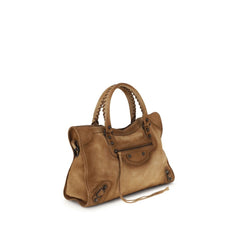 Suede Le City medium handbag