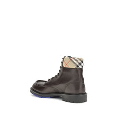 Brown Calf Leather Bos Taurus Lace-Up Boots
