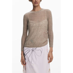 White Polyester Women's Long Dress