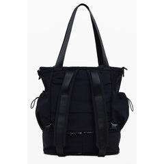 Black Polyester Women's Convertible Bag